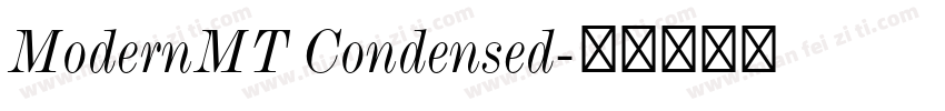 ModernMT Condensed字体转换